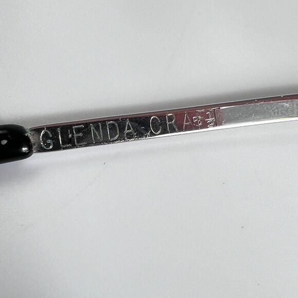 Vintage GLENDA CRAFT MA-33 Silver 5 1/2 Silver Tone 57-18 Eyeglass Frames Only